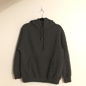 Chaps oversized charcoal grey fleece hoodie